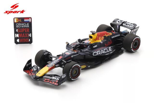 Spark(スパーク) 1/43 (レジン製) Red Bull Racing RB21 No.1 Oracle Red Bull Racing Winner Italian GP 2025 Max Vestappen／Oracle 50 Wins