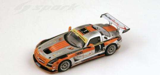 Spark (スパーク) 1/43 メルセデスベンツ SLS GT3 ドバイ24H 2013 ウィナー No.1(限定500)
