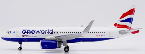 [予約]JC WINGS 1/200 (ダイキャスト製) A320 British Airways "Oneworld" G-EUYS 