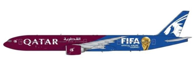 JC WINGS 1/400 (ダイキャスト製) 777-300ER Qatar Airways A7-BEH