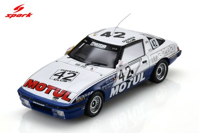 Spark(スパーク) 1/43 (レジン製) Mazda RX-7 TWR No.42 5th Spa 24H 1981 M.Duez／J.Allam／C.Nicholson