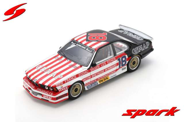 Spark(スパーク) 1/43 (レジン製) BMW 635 CSi No.18 Championnat de France Production1985 Philippe Gurdjian