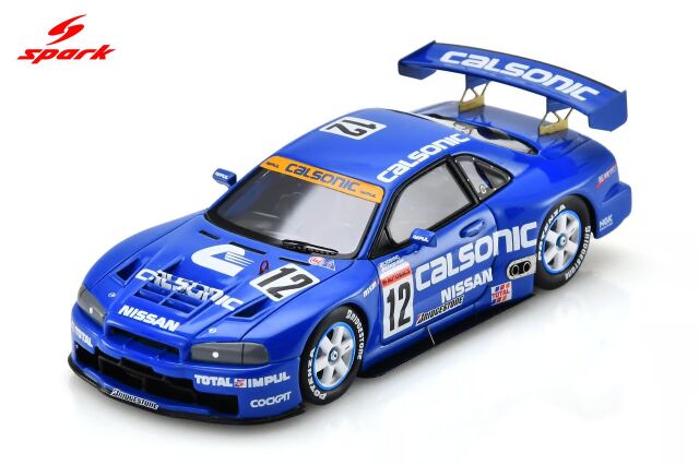 Spark(スパーク) 1/43 (レジン製) CALSONIC Nissan Skyline GT-R No.12／GT500 JGTC 1999 K.Hoshino／M.Kageyama