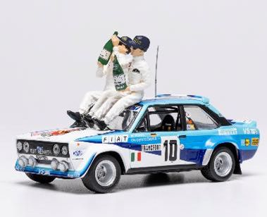 [予約]ixo(イクソ) 1/43 (ダイキャスト製) フィアット 131 アバルト 1980年モンテカルロラリー 優勝 #10 W.R?hrl/C.Geistd?rfer フィギュア付 ※再受注