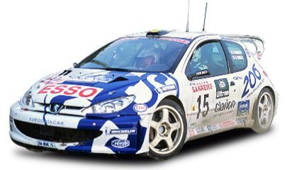 [予約]SunStar(サンスター) 1/18 (ダイキャスト製) プジョー 206 WRC 1999年 ラリーサンレモ 2位 #15 G.Panizzi/H.Panizzi