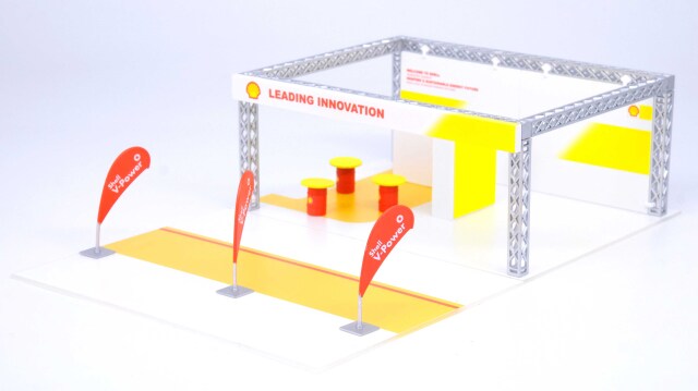 INNO Models(イノモデル) 1/64 Shell ディスプレイ ジオラマ