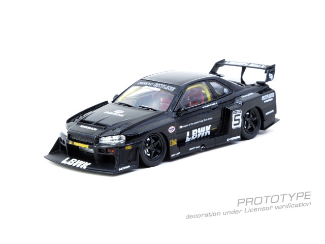 Tarmac(ターマック) 1/43 (ダイキャスト製) LB-ER34 Super Silhouette SKYLINE Black