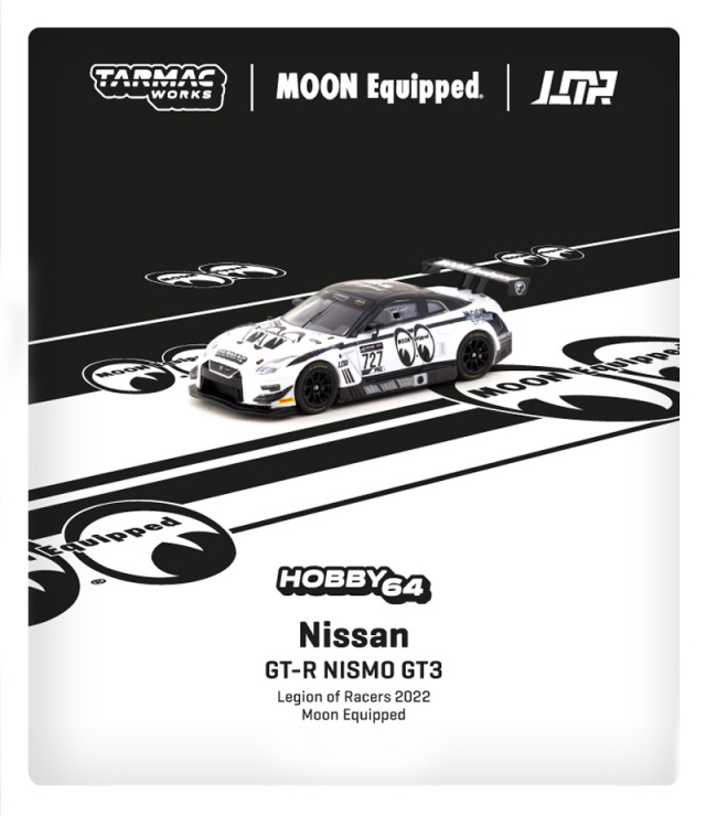 Tarmac（ターマック）1/64 Nissan GT-R NISMO GT3 Legion of Racers 2022 Moon Equipped