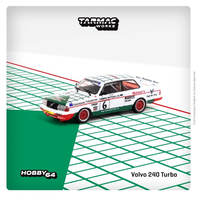 Tarmac（ターマック）1/64 Volvo 240 Turbo Macau Guia Race 1985 Winner