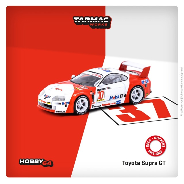 Tarmac（ターマック）1/64 Toyota Supra GT BPR Zhuhai 1995 #37