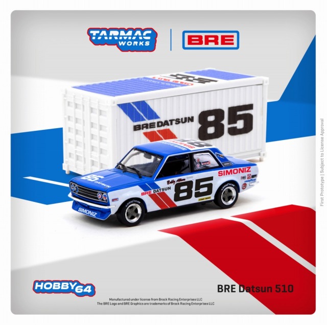 Tarmac（ターマック）1/64 BRE Datsun 510 Trans-Am 2.5 Championship 1972 With Container