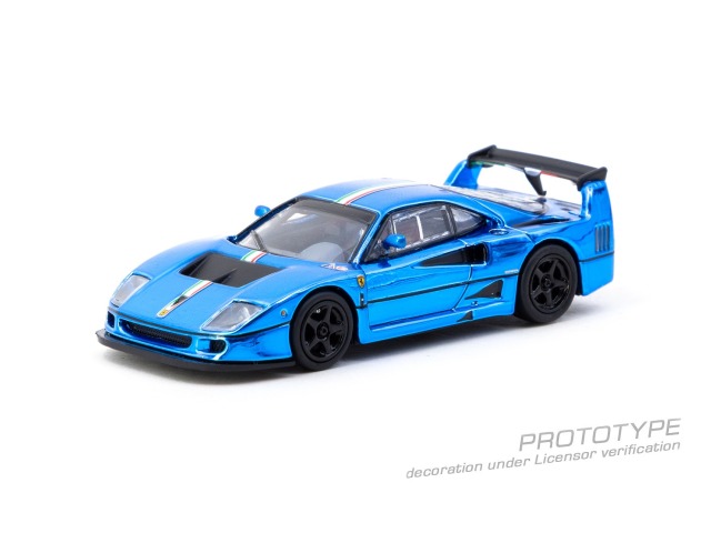 Tarmac(ターマック) 1/64 (ダイキャスト製) Ferrari F40 LM Chrome Blue