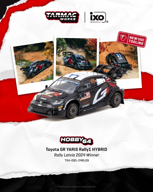 Tarmac(ターマック) 1/64 (ダイキャスト製) Toyota GR YARIS Rally1