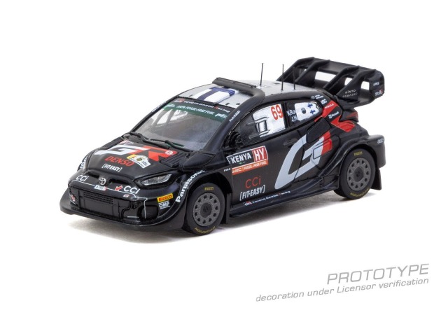 [予約]Tarmac(ターマック) 1/64 (ダイキャスト製) Toyota GR YARIS Rally1 HYBRID Safari Rally Kenya 2024 Winner Kalle Rovanper?／Jonne Halttunen