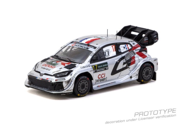 [予約]Tarmac(ターマック) 1/64 (ダイキャスト製) Toyota GR YARIS Rally1 HYBRID Rally Saudi Arabia 2025 WRC World Champion 2025 S?bastien Ogier / Vincent Landais