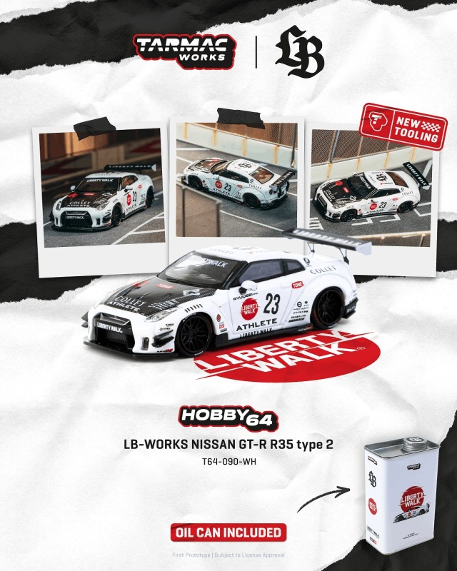 Tarmac(ターマック) 1/64 (ダイキャスト製) LB-WORKS NISSAN GT-R R35