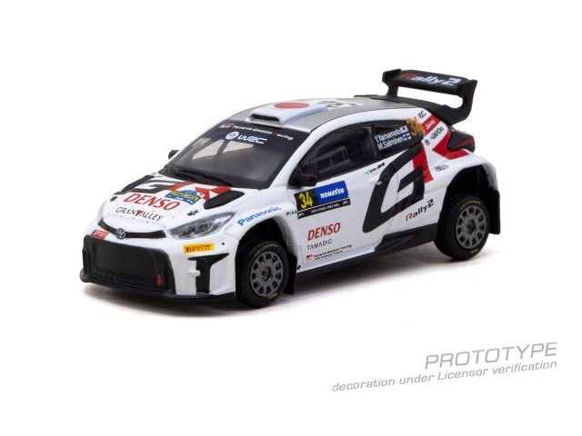 [予約]Tarmac(ターマック) 1/64 (ダイキャスト製) Toyota GR Yaris Rally2 Rally Sweden 2024 Yuki Yamamoto / Marko Salminen