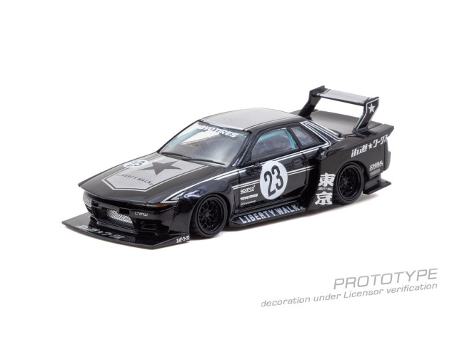 [予約]Tarmac(ターマック) 1/64 (ダイキャスト製) LB-KAIDO WORKS Nissan R32 Skyline Black