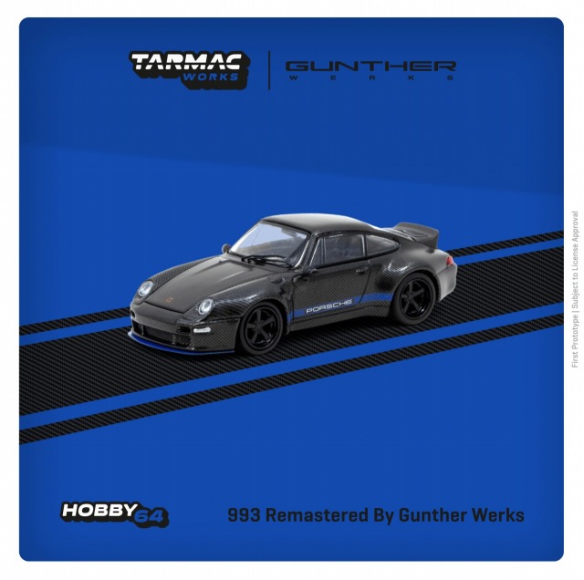 Tarmac（ターマック）1/64 993 Remastered By Gunther Werks Black Carbon Fiber