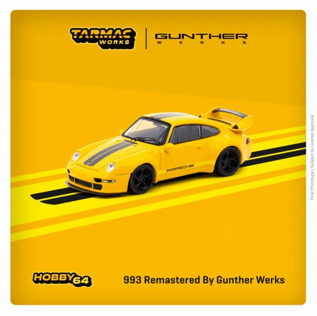 Tarmac（ターマック）1/64 993 Remastered By Gunther Werks Yellow