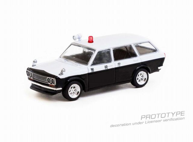Tarmac（ターマック）1/64 ダットサン ブルーバード 510 ワゴン パトカー