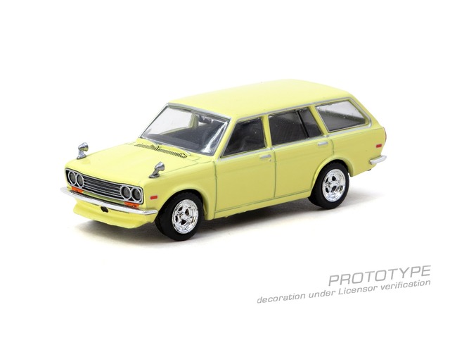 [予約]Tarmac(ターマック) 1/64 (ダイキャスト製) Datsun Bluebird 510 Wagon Yellow ※ペーパーボックス