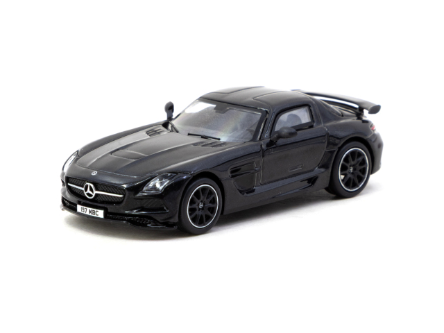 Tarmac(ターマック) 1/64 (ダイキャスト製) Mercedes-Benz SLS AMG Coup? Black Series Black Metallic ※限定120個