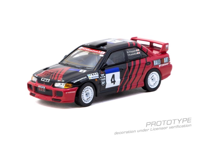 [予約]Tarmac(ターマック) 1/64 (ダイキャスト製) Mitsubishi Lancer Evolution III China Rally 1998 Yoshihiro Kataoka / Satoshi Hayashi ※ペーパーボックス