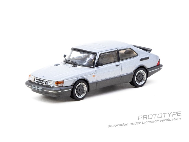 [予約]Tarmac(ターマック) 1/64 (ダイキャスト製) Saab 900 Turbo Silver