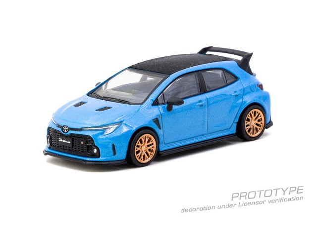 [予約]Tarmac(ターマック) 1/64 (ダイキャスト製) Toyota GR Corolla Blue ※ペーパーボックス