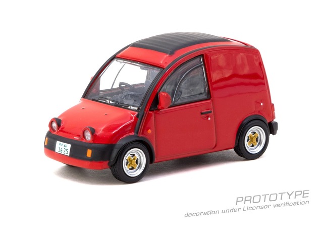 [予約]Tarmac(ターマック) 1/64 (ダイキャスト製) Nissan S-Cargo Red ※ブリスターパック