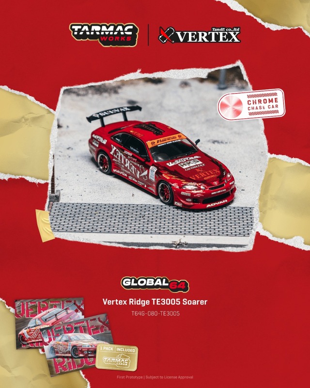 Tarmac(ターマック) 1/64 (ダイキャスト製) Vertex Ridge TE3005 Soarer