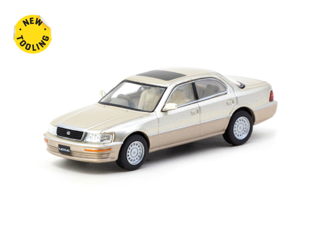 [予約]Tarmac(ターマック) 1/64 (ダイキャスト製) Lexus LS400 Champagne Beige  Metallic ※限定90