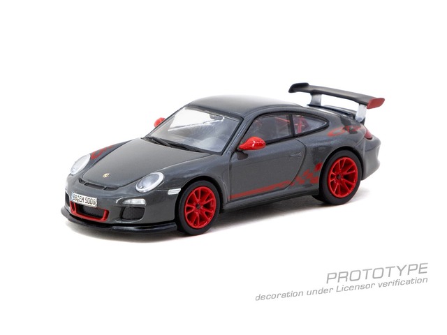 [予約]Tarmac(ターマック) 1/64 (ダイキャスト製) Porsche 911 GT3 RS (997.2) Grey ※ブリスターパック