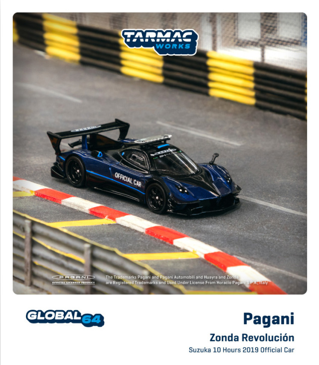 Tarmac（ターマック）1/64 Pagani Zonda Revolución　Suzuka 10 Hours 2019 Official Car