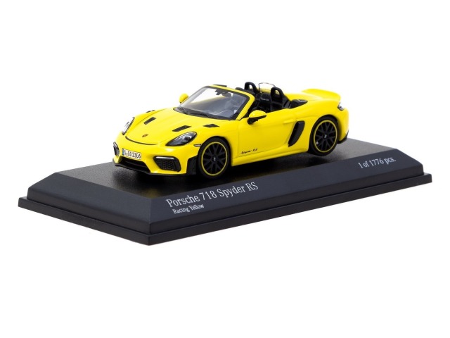 Tarmac(ターマック) 1/64 (ダイキャスト製) Porsche 718 Spyder RS Racing Yellow ※限定60個