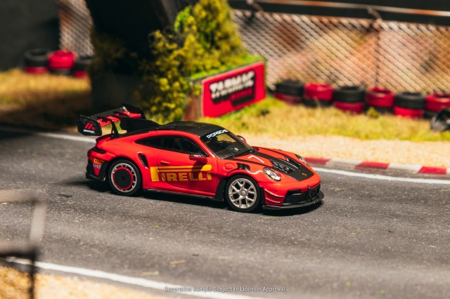 [予約]Tarmac(ターマック) 1/64 (ダイキャスト製) Porsche GT3RS(992.1) MR Red