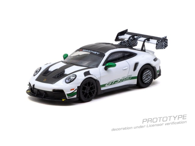 [予約]Tarmac(ターマック) 1/64 (ダイキャスト製) Porsche GT3RS(992.1) MR White Green
