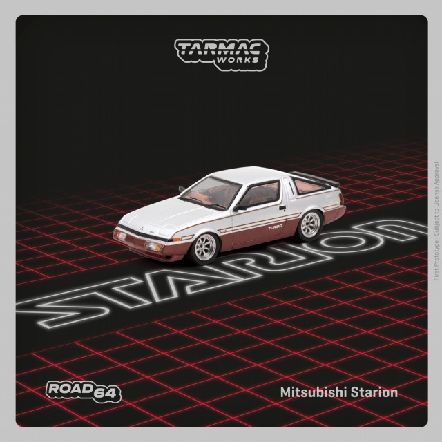 Tarmac（ターマック）1/64 Mitsubishi Starion Silver / Dark Red