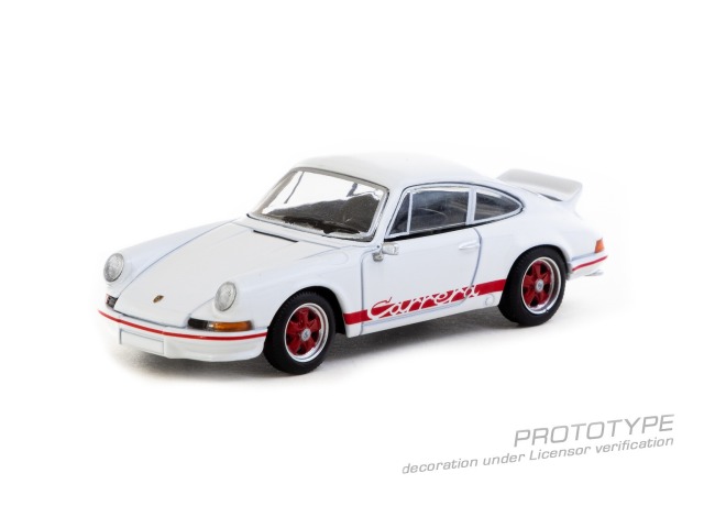 Tarmac(ターマック) 1/64 (ダイキャスト製) Porsche 911 Carrera RS 2.7 Lightweight White/Red