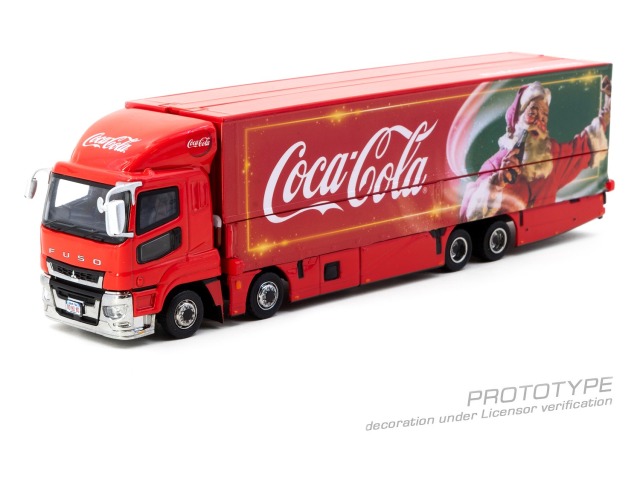 [予約]Tarmac(ターマック) 1/64 (ダイキャスト製) Mitsubishi Fuso Super Great Coca-Cola Santa Truck ※限定90個