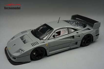 [予約]Tecnomodel(テクノモデル) 1/12 (レジン製)  フェラーリ F40 LM 1996 プレスバージョン ミドルグレー w/ブラックホイール