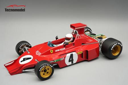 [予約]Tecnomodel(テクノモデル) 1/18 (レジン製) フェラーリ 312 B3-73 ワトキンス・グレンGP 1973 Arturo Merzarioドライバーフィギュア付き