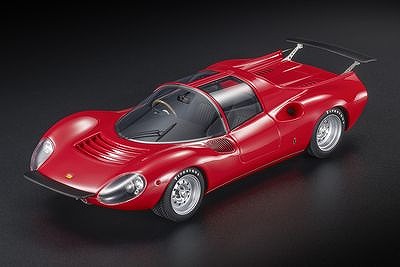 [予約]TOPMARQUES  1/18 (レジン製) ディノ 206S コンペティツィオーネ 1967 レッド