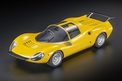 [予約]TOPMARQUES  1/18 (レジン製) ディノ 206S コンペティツィオーネ 1967 イエロー
