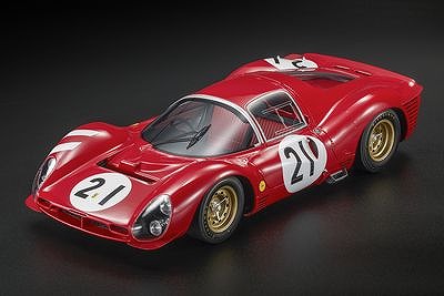 [予約]TOPMARQUES  1/12 (レジン製) 330 P3 1966 LM24h No.21 L.バンディーニ/Ｊ.ギシェ