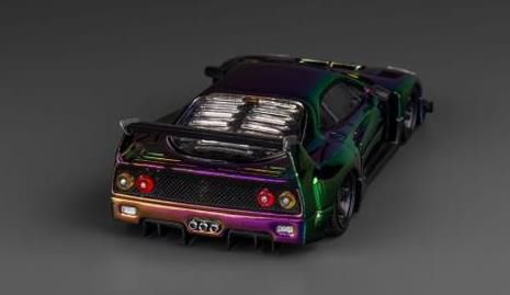 Top Art 1/64 LBWK F40 kinetic chrome ガリバー