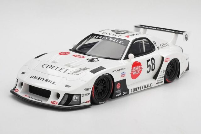 [予約]TOP SPEED (トップスピード) 1/18 (レジン製) マツダ RX-7 LB-Hinomaru