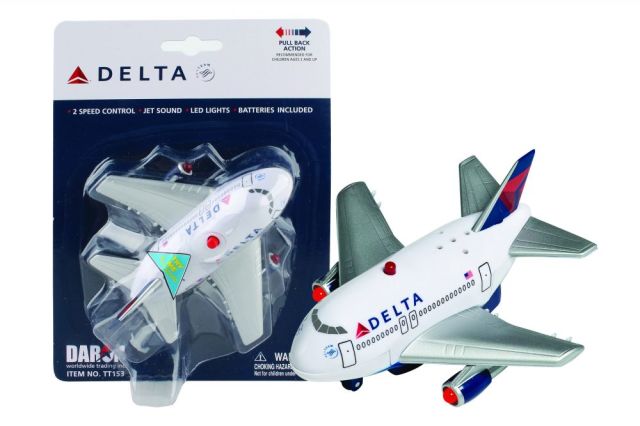 (プラスチック製) プルバック ライト＆サウンド デルタ航空