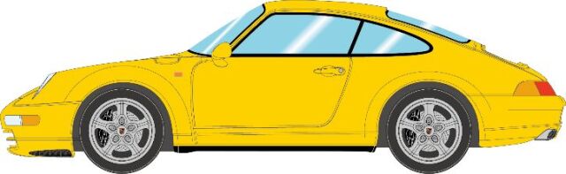 [予約]VISION(ヴィジョン) 1/43 (レジン製) ポルシェ911 (993) カレラ1994 スピードイエロー(限定50台、国内販売25台)
